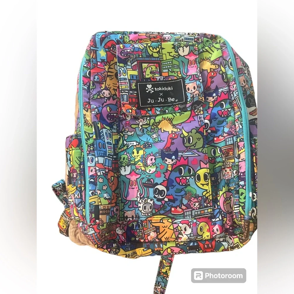 TOKIDOKI Kaiju City 13BP02AT Mini Be Back Pack Be Right Back NWOT